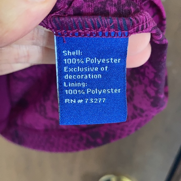 Apt 9 rouched sheer sleeve pink snake print top with stretch size L - Picture 17 of 17